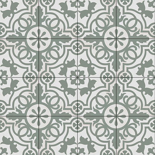 0GZ20DF Olive Bouquet Amalfi Coast Patterned tile group of 16 tiles