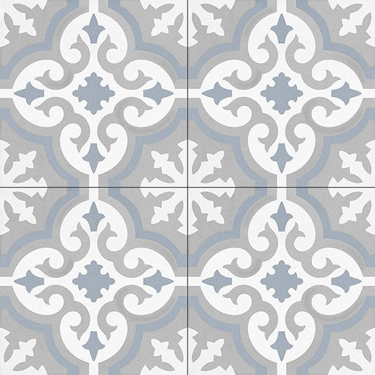 0GZ20DG Positano Cottage Amalfi Coast Patterned Tile group of 4 tiles