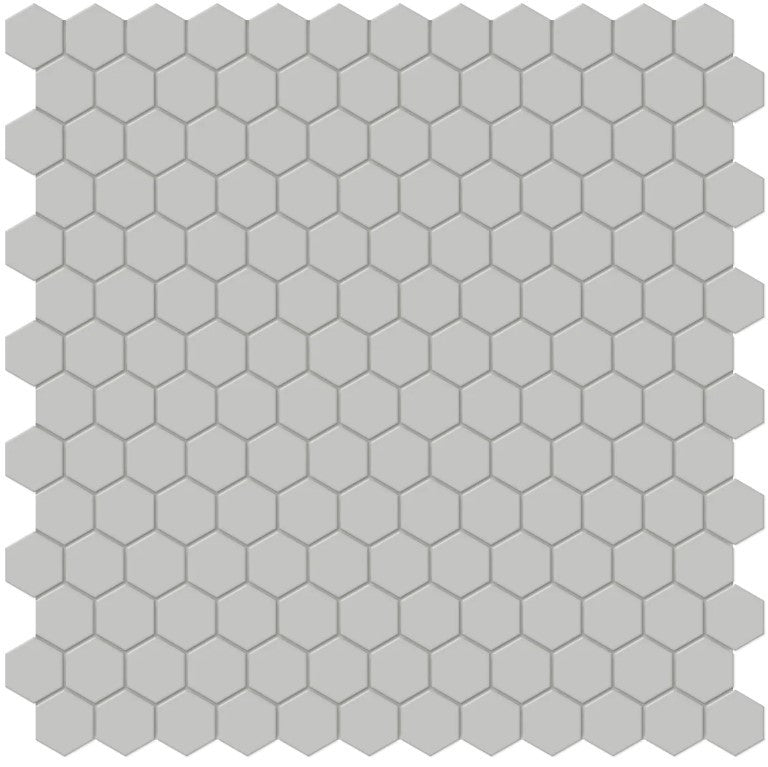 Anatolia Soho 1" hexagon 4501-0447-0 matte loft grey mosaic
