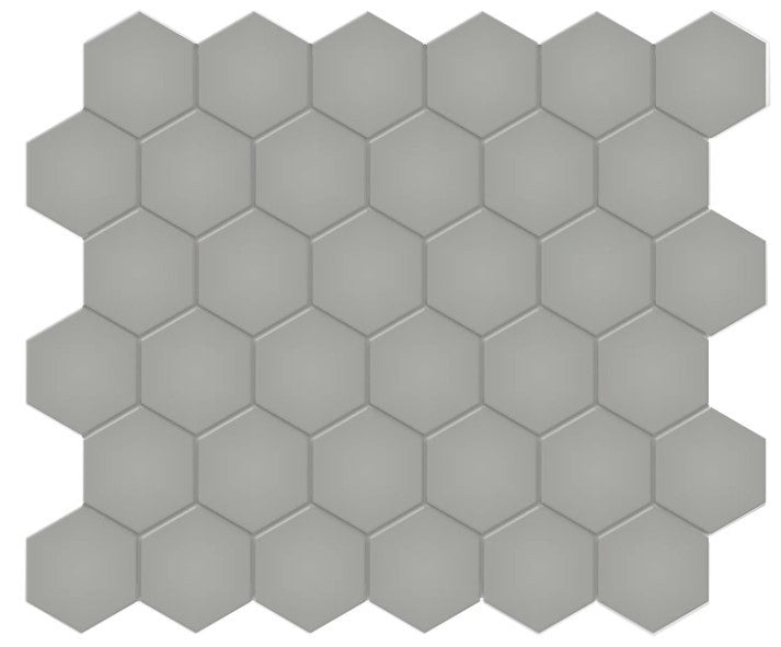 Anatolia Soho 2" hexagon 4501-0459-0 matte cement chic mosaic
