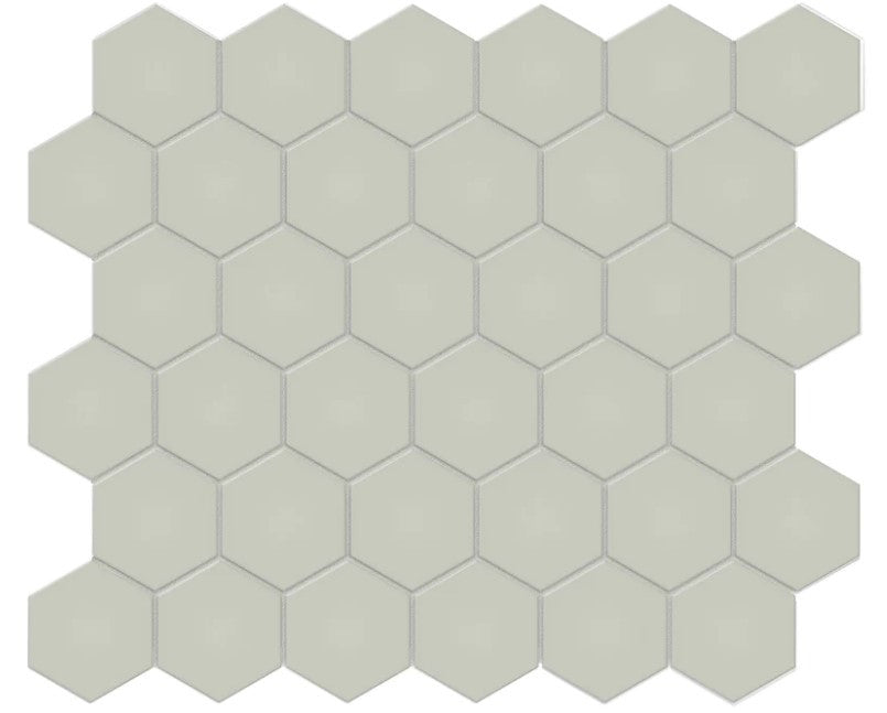 Anatolia Soho 2" hexagon 4501-0461-0 matte soft sage mosaic