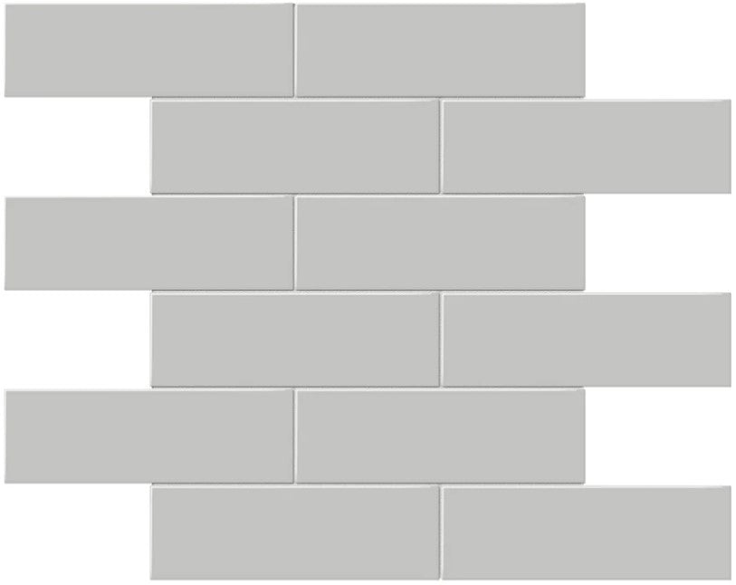 Anatolia Soho Tiles 2 x 6 Brick 4501-0498-0 GLOSSY Loft Grey
