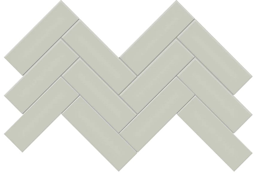 2 x 6 herringbone 4501-0535-0 matte soft sage mosaic