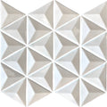 3-D Triangle White Glossy SSA-1259