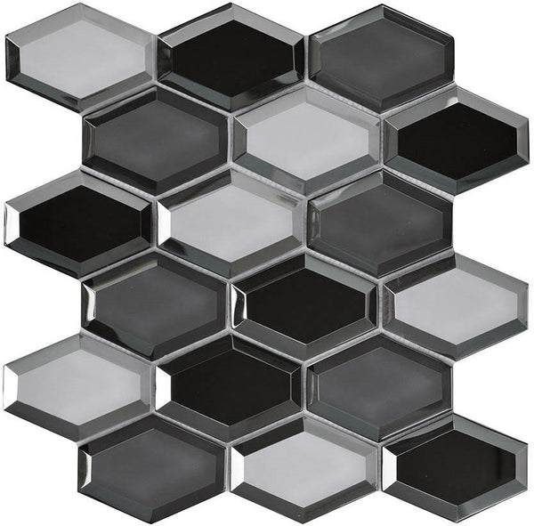 412-102 Chaplin Hexagon Mirror Mosaic