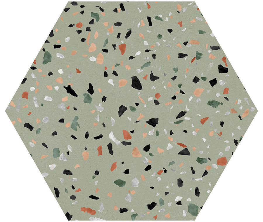 ABS-6002 Abstract Salvia Terrazzo Look Porcelain Tile