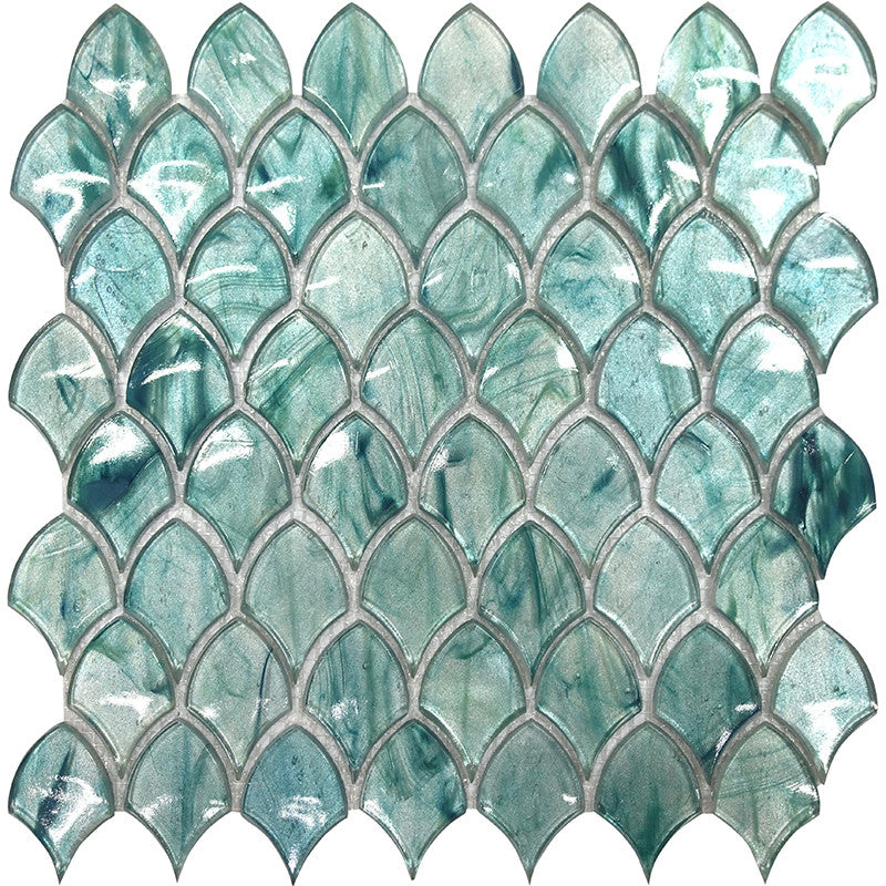 Glamour Series Scale Emerald Mosaic ASL-03 green fish scale design