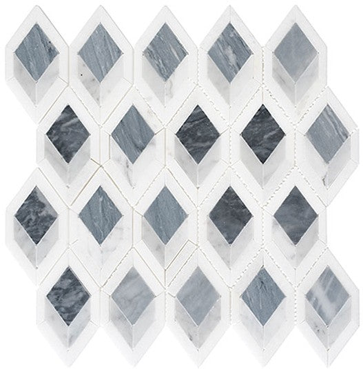 Ashbury Series AHR-431 Cobalt Avenue Marble Mosaic Tile