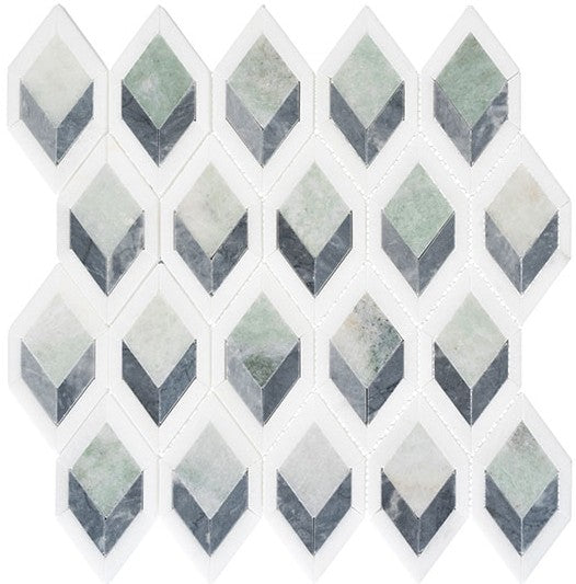 Ashbury Series AHR-432 Cornflower Way Marble Mosaic Tile