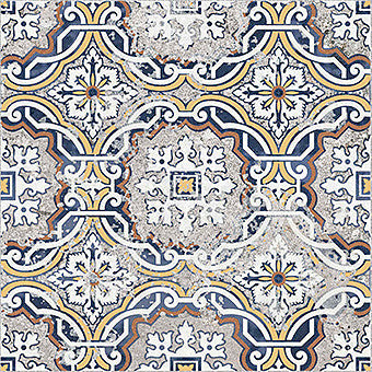 Batik Mystique Pattern Tile Almada 8 x 8 Deco Tile
