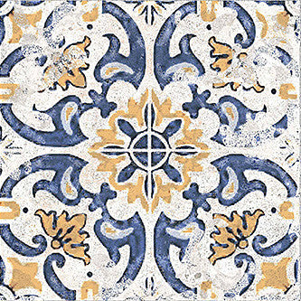 Batik Mystique Porto MYSDEC9 Encaustic Look Tile | 8x8 Wall & Floor