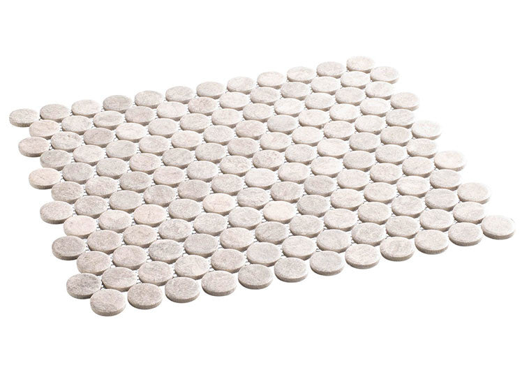Belworth Collection Penny Round Mosaic Tile BWH-6282 Elfan side view