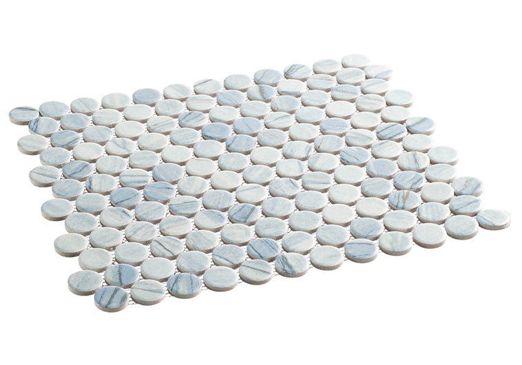 Belworth Collection Penny Round Mosaic Tile BWH-6284 Celian side view