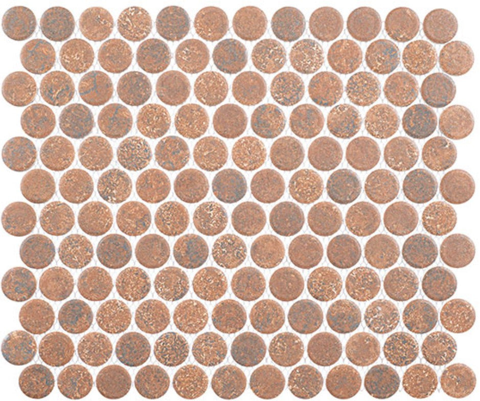 Belworth Collection Penny Round Mosaic Tile BWH-6286 Fyrelle