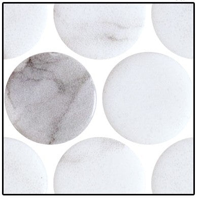 Carolina Dots Penny Round Mosaic Fashion Spec CAR-2012 Close Up