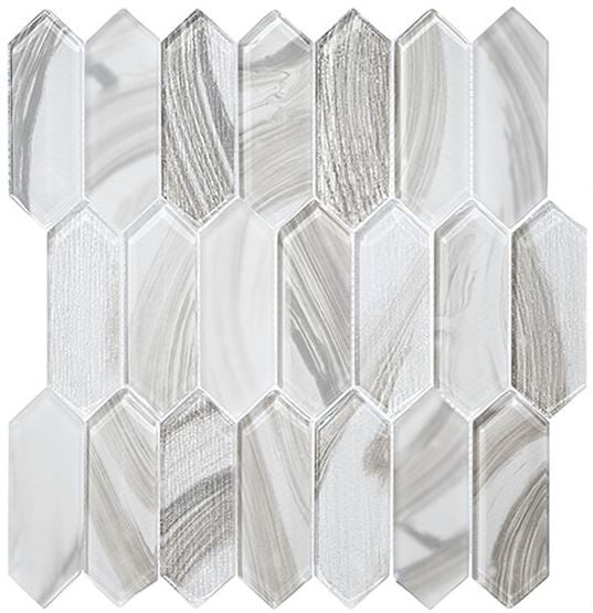 Circa Parthenon Collection Picket Glass Mosaic CPN-9101 Alabaster