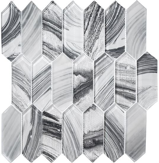 Circa Parthenon Collection Picket Glass Mosaic CPN-9102 Norte Wing