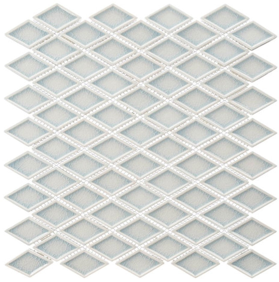 Daymon Collection Diamond Shape Crackle Glass Mosaic DAY 6273 Quastic