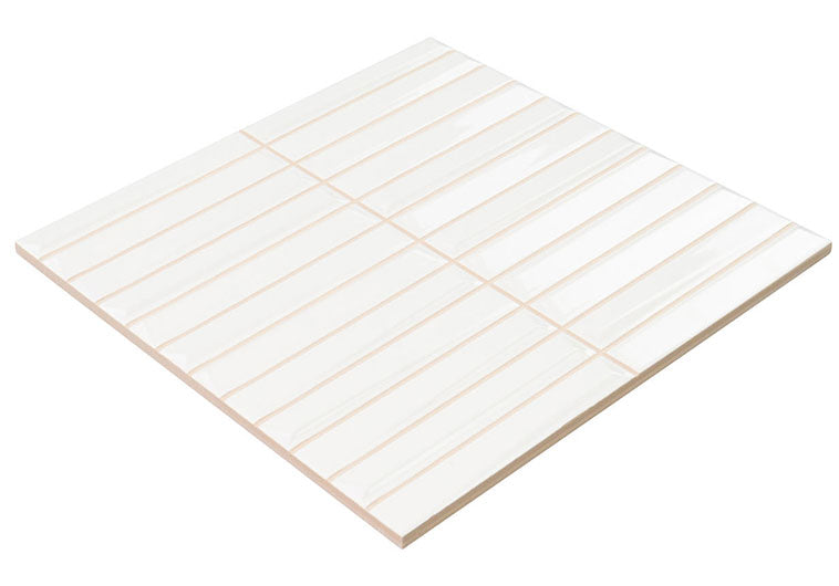 Finestra FST-1251 Highlight - White 8 x 8 SmartSet Tile Angle View