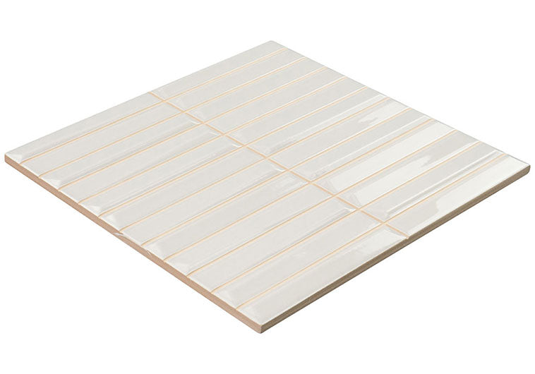 Finestra Collection FST-1253 Carbon 8 x 8 gray glossy Angle View