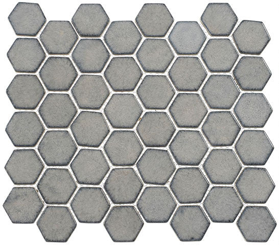 Greenwich Collection Hexagon Recycled Glass Mosaic GR-886 Downtown Fervor