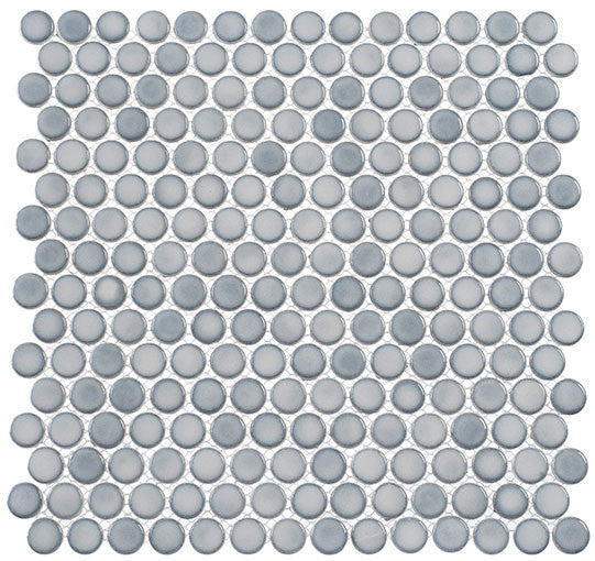 Greenwich Collection Penny Round Recycled Glass Mosaic GR-881 Urbanite