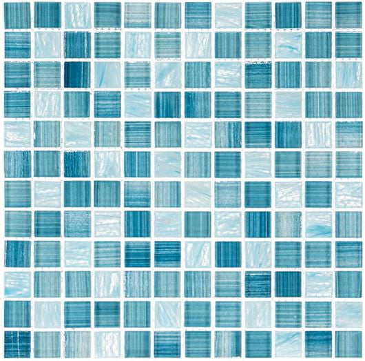 Inkline Collection 1 x 1 glass mosaic tile INK-4102 Waterman Well