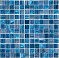 Inkline Collection INK-4103 Parkers Point 1 x 1 Blue Glass Mosaic Tile