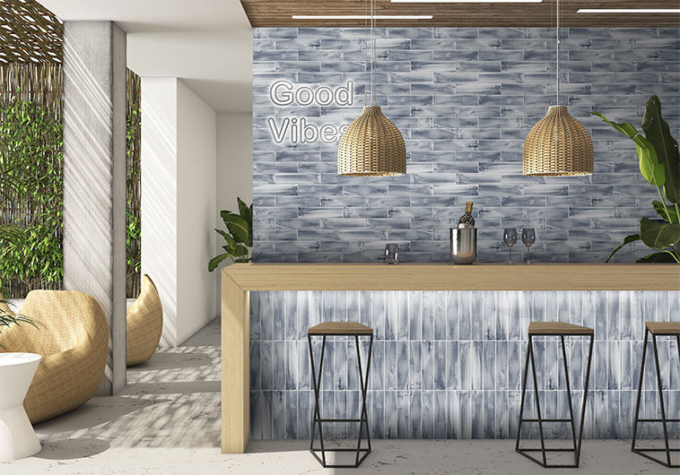 Island Wharf 3 x 12 Ceramic Tile Lagoona IW 1111 Wet bar