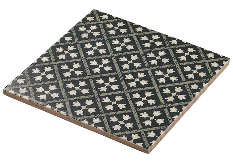 LOU-6423 Willa Louix Collection Encaustic Look Tile Angle View