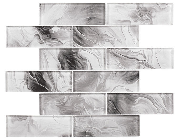 Legend Collection LND-5571 Arthur Grail 2 x 6 glass subway tile