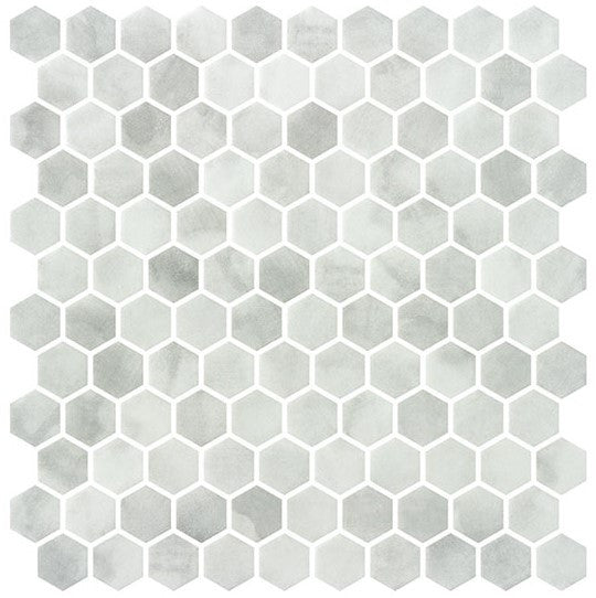 Luxacious Bay 1 inch recycled glass tile mosaic LXB-5441 Riviera Beach