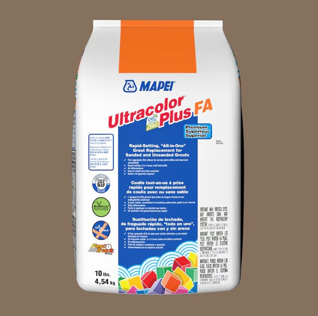 MAPEI Ultracolor Plus FA Mocha #5042 All-in-one Grout 10-lb Tile Choices creamy brown tone color