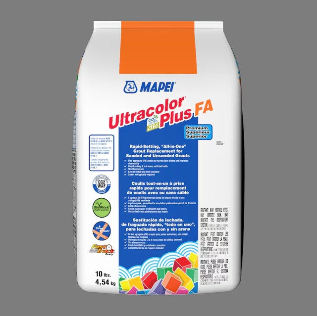 MAPEI Ultracolor Plus FA Pearl Gray #5019 All-in-one Grout 10-lb Tile Choices medium gray tone color