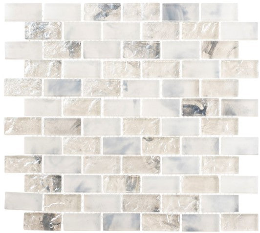 MKH-1601 Kosta Clouds Mykonos Harbor glass mosaic tile