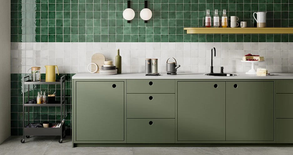 Martha Manor MMR-6061 Cottontail 4 x 4 white kitchen backsplash install