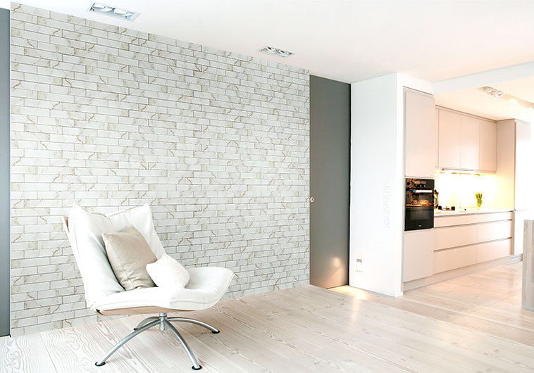 Michelangelo MCL-2164 Basilica Lorenzo 3 x 12 accent wall install