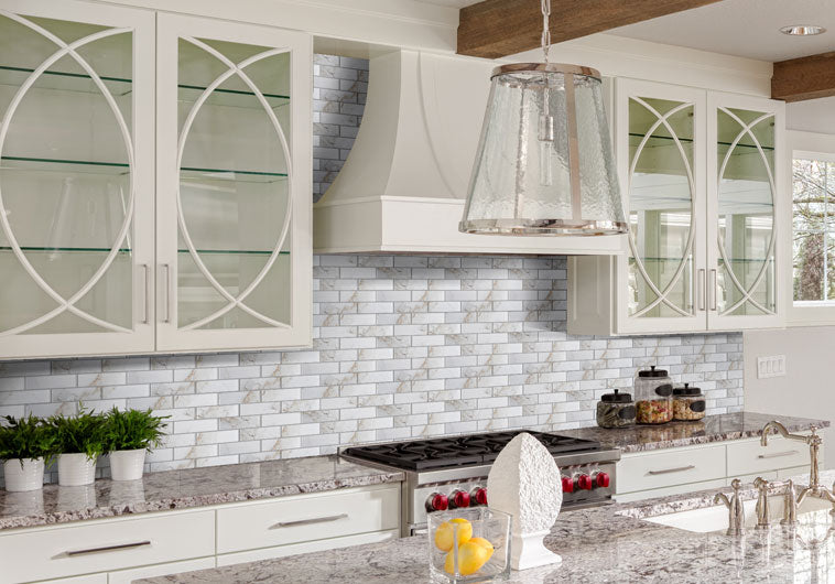 Michelangelo MCL-2164 Basilica Lorenzo 3 x 12 kitchen backsplash install
