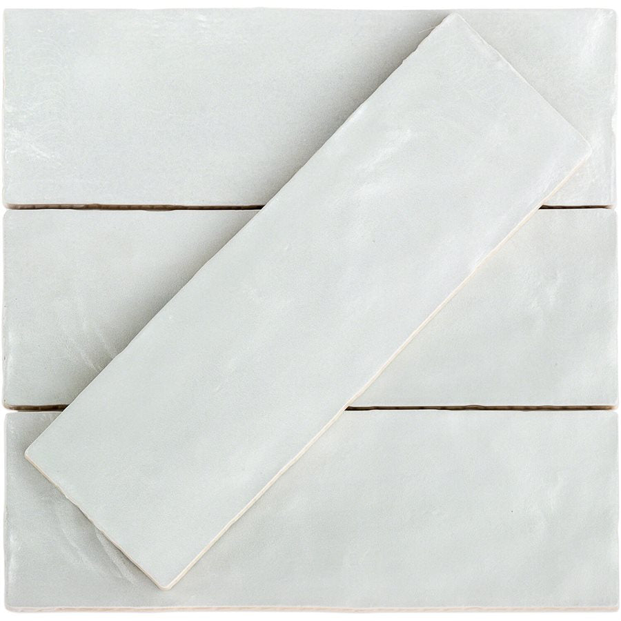 Myorka Blue 2 x 8 Ceramic group of 4 tiles