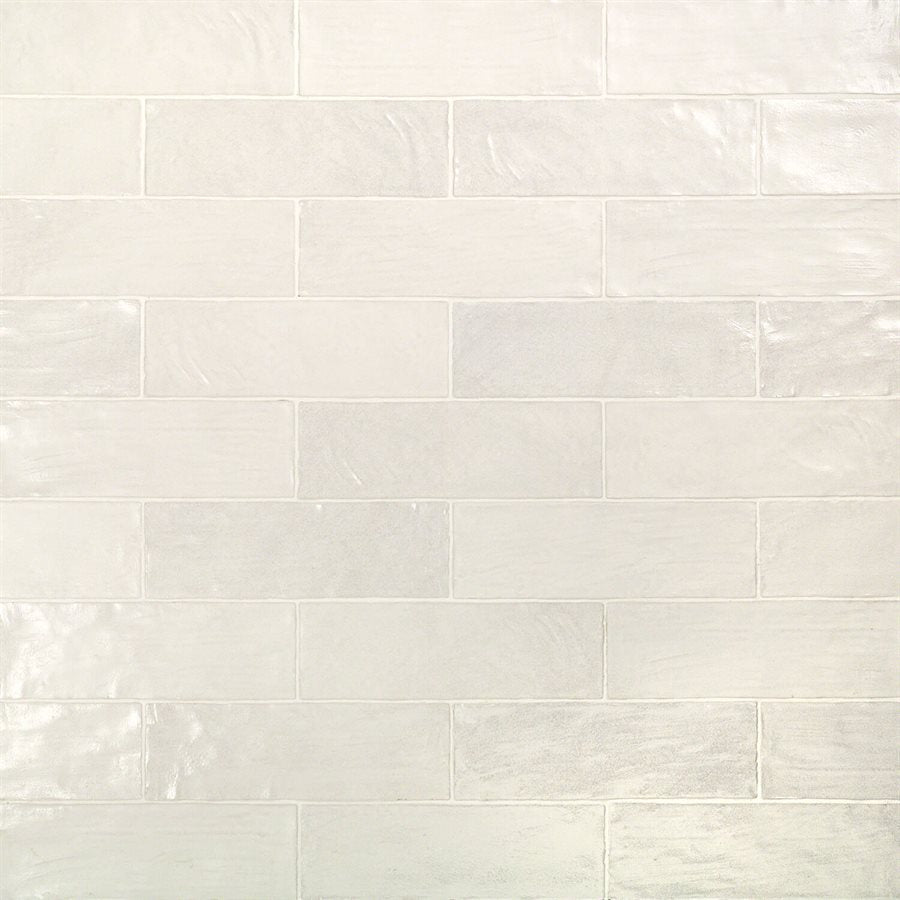 Myorka 2 x 8 White subway tile color variation