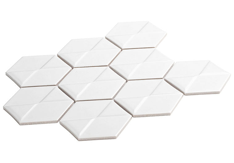 Nebula 3D Porcelain Mosaic Tile NEB-6261 Perixo Side View