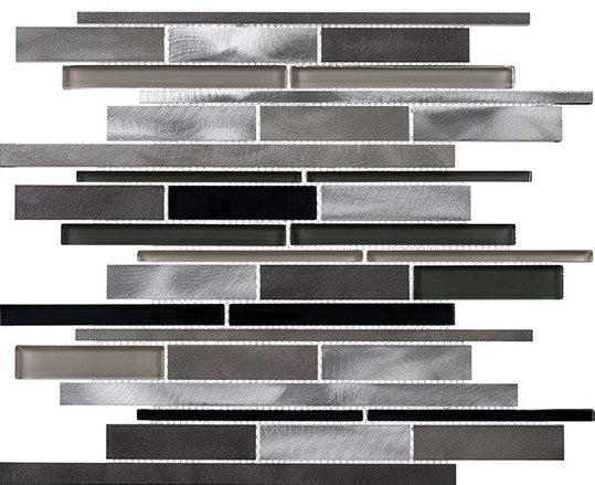 Orbit Series OS-1005 Metallic Weather Random Brick Mosaic