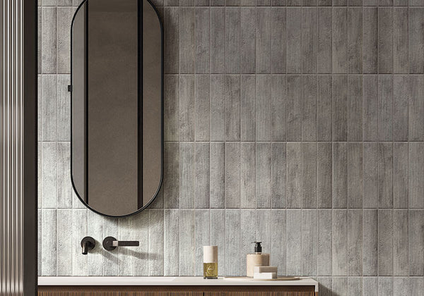 Teja Gray 3x12 Porcelain Tile RYA-6433 – Matte Textured Wall Tile