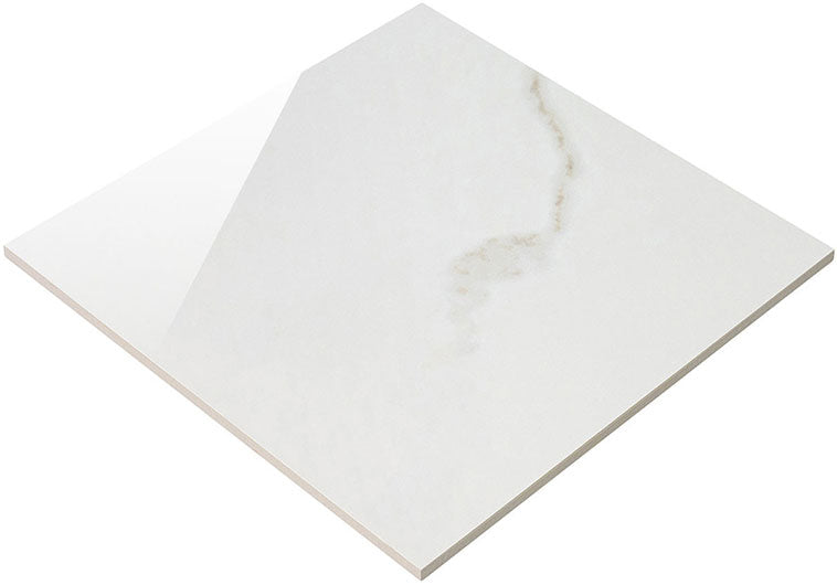 Renaissance Collection RNS-2801 Calacatta Polished 12 x 12 Angle View