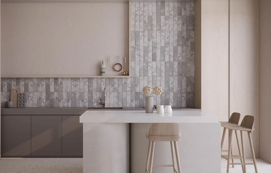 SNT-6182 Clousse Sential Collection Kitchen backsplash tile install