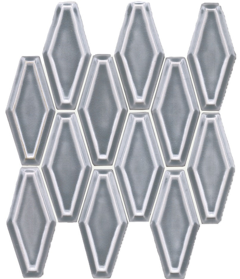 Chateau Series Fillory Pattern SSE-860 Crackle Anchor Glossy Ceramic Tile Mosaic