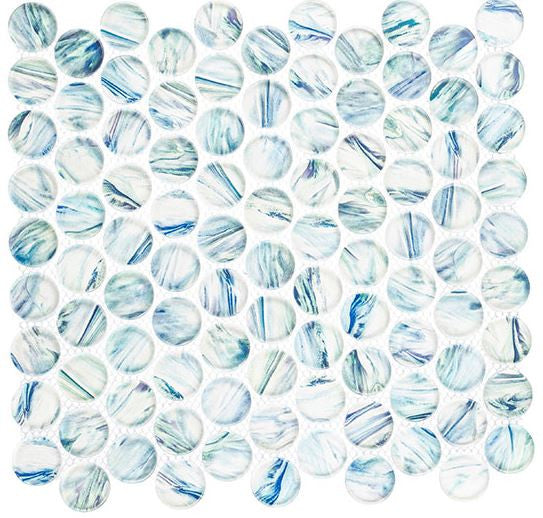 Spheres Collection Penny Round glass mosaic tile SRS-3802 World Splash