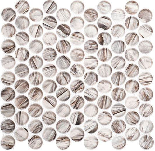 Spheres Collection penny round glass mosaic tile SRS-3803 Raphaello