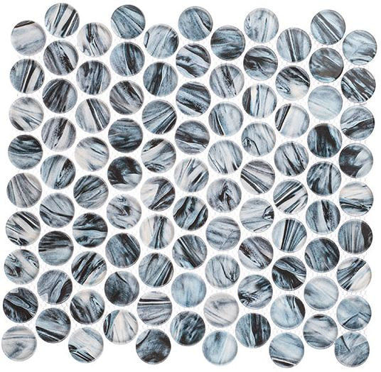 Spheres Collection penny round glass mosaic tile SRS-3806 Fresh Mint