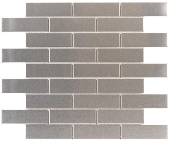Stainless Steel 1 x 4 Mosaic 411-017